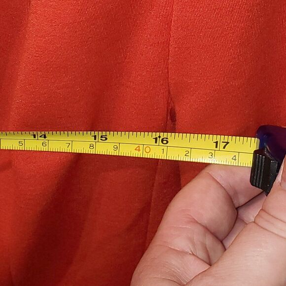 Grace Elements Sz 14 Orange Lined Blazer. Trendy, Professional, Cuffs - Picture 11 of 15